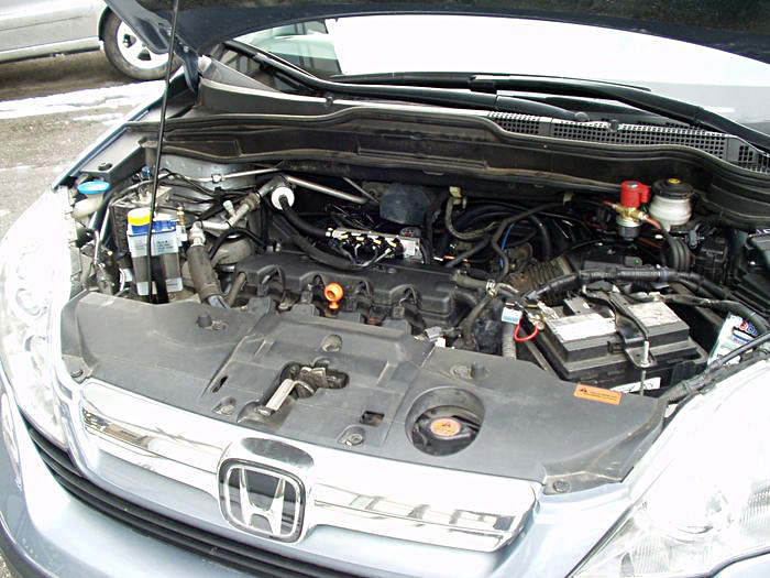 Honda CRV – widok na silnk po instalacji LPG