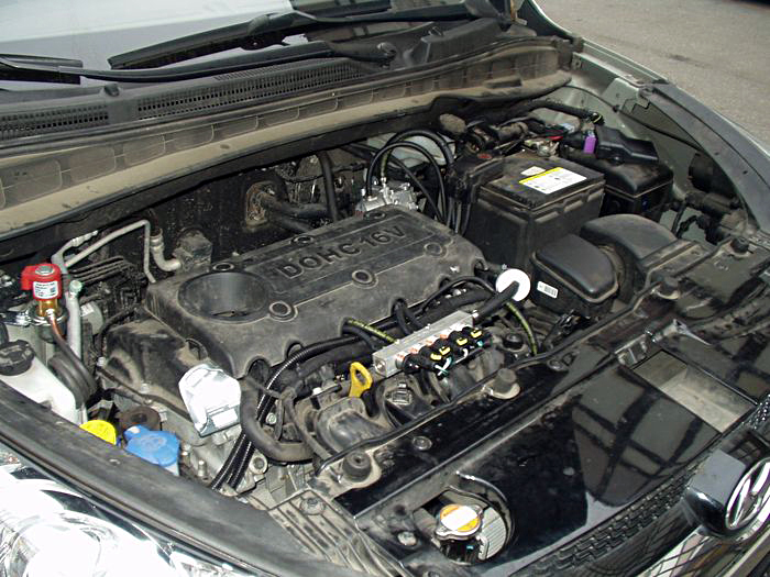 silnik w hyundai ix35 po instalacji gazowej