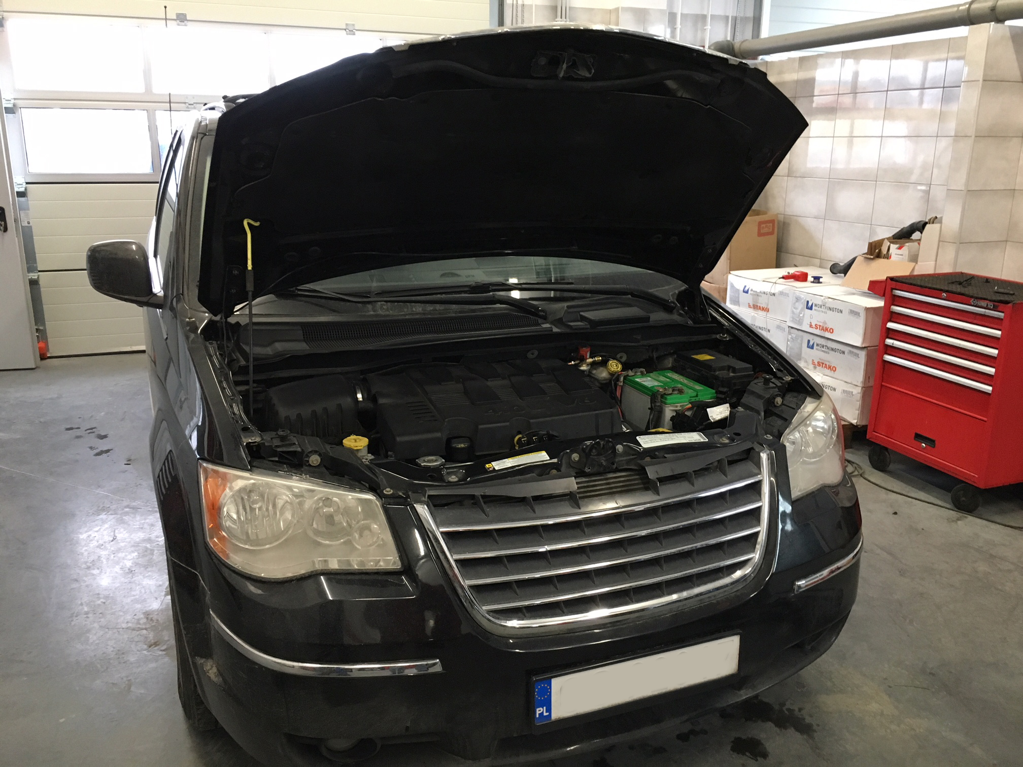 Chrysler Town & Country instalacja gazowa