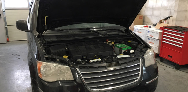 Chrysler Town & Country instalacja gazowa