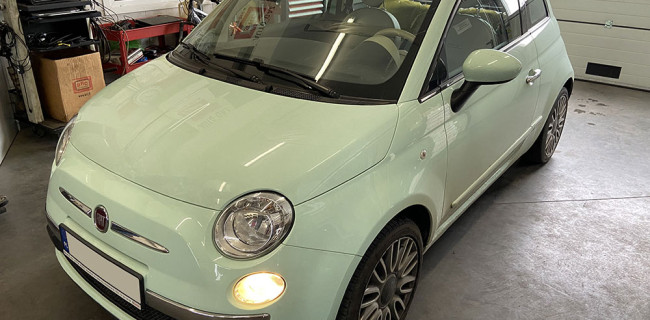 fiat 500 maska instalacja gazowa lpg