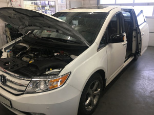 Honda Odyssey silnik z instalacją gazową