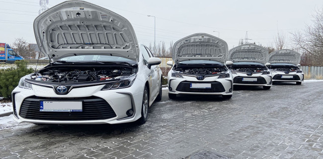 Flota Uber Toyota Corolla instalacja gazowa BRC