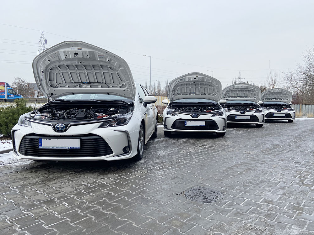 Flota Uber Toyota Corolla instalacja gazowa BRC